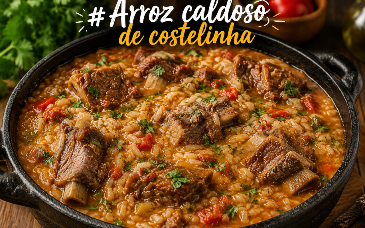 Arroz caldoso de costelinha